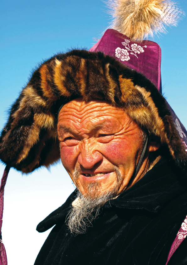 Traditionally dressed local